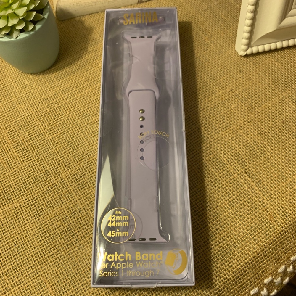 NWT and in box Sarina light purple Apple Watch band